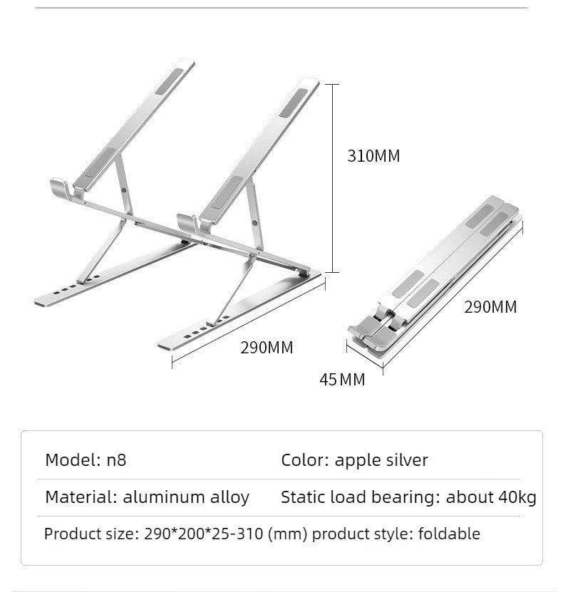 Support Laptop Aluminium Réglable