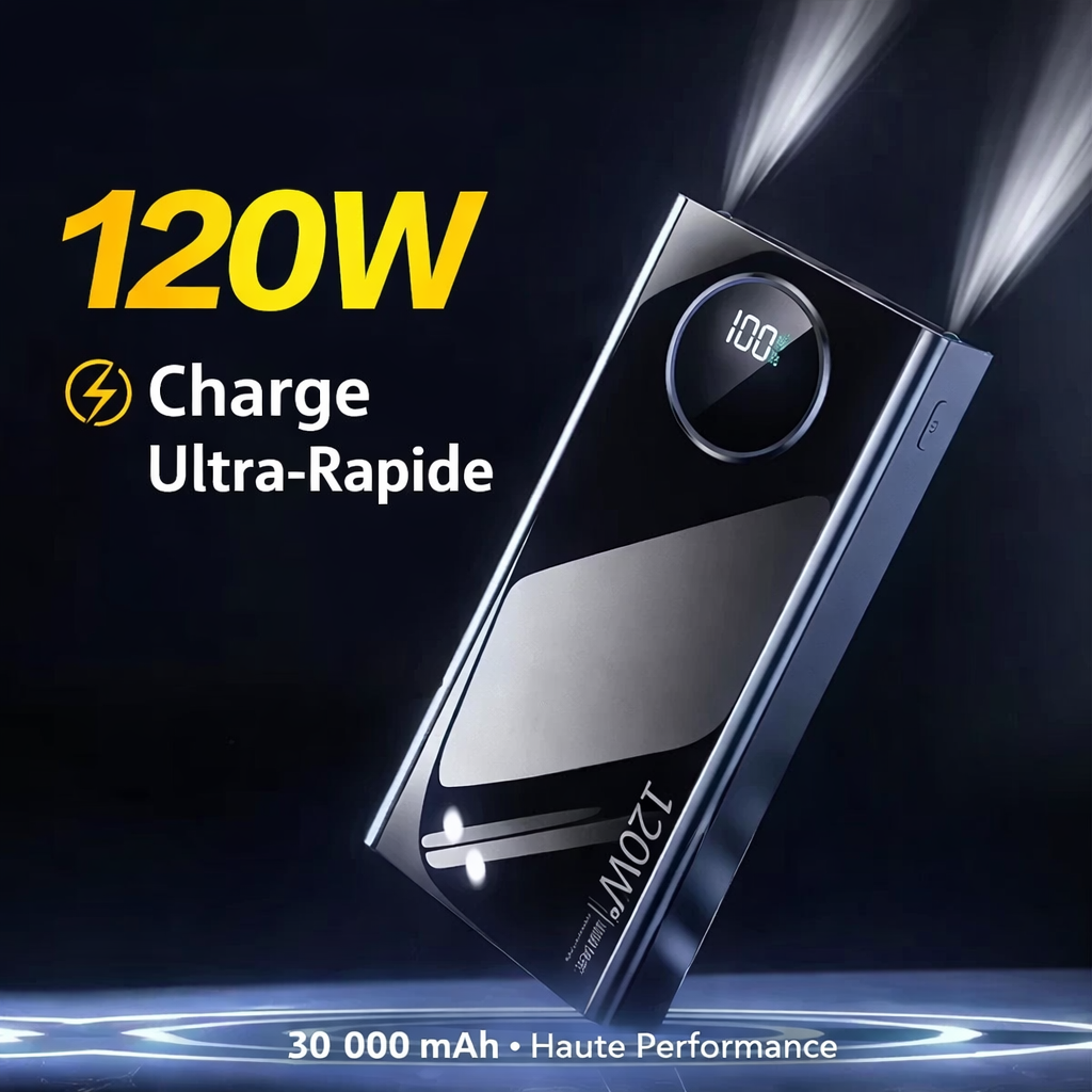 Power Bank 30 000mAh – Charge Ultra Rapide 120W