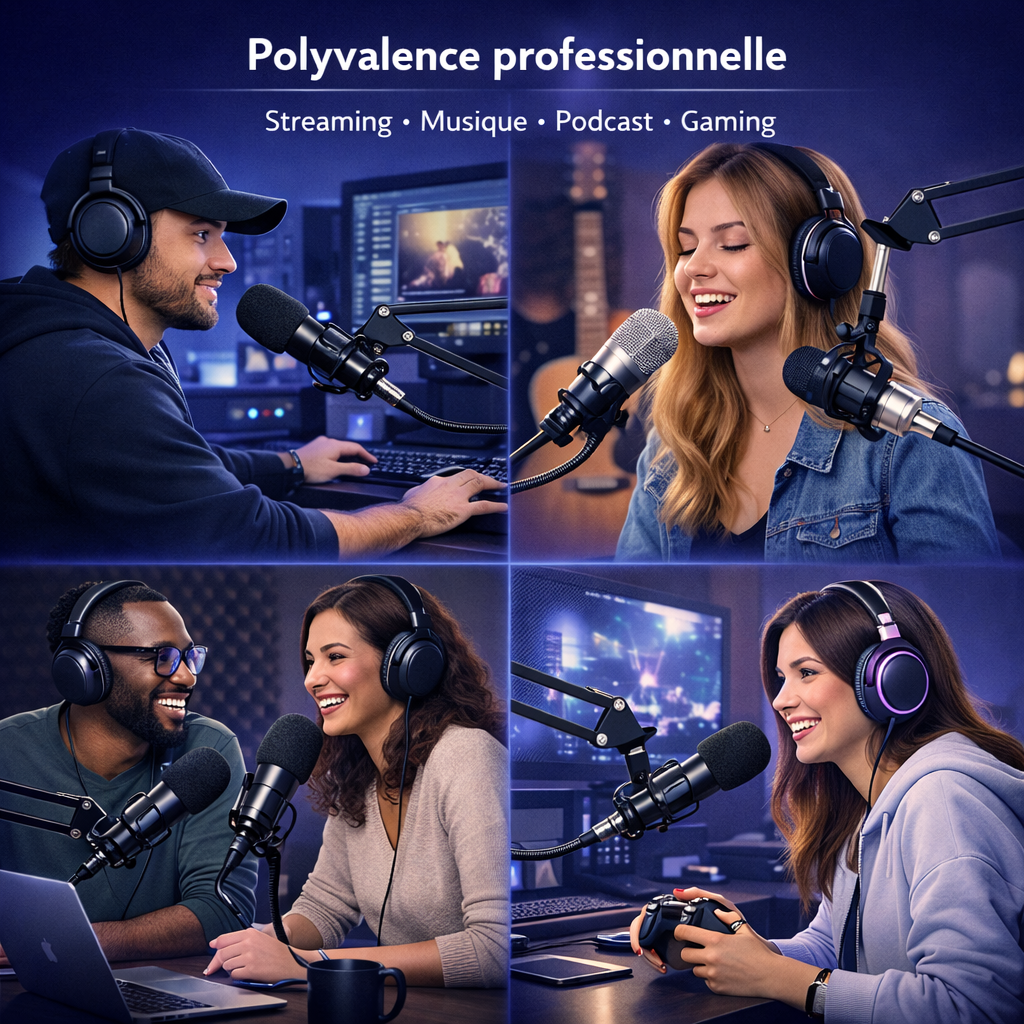Support Microphone Réglable