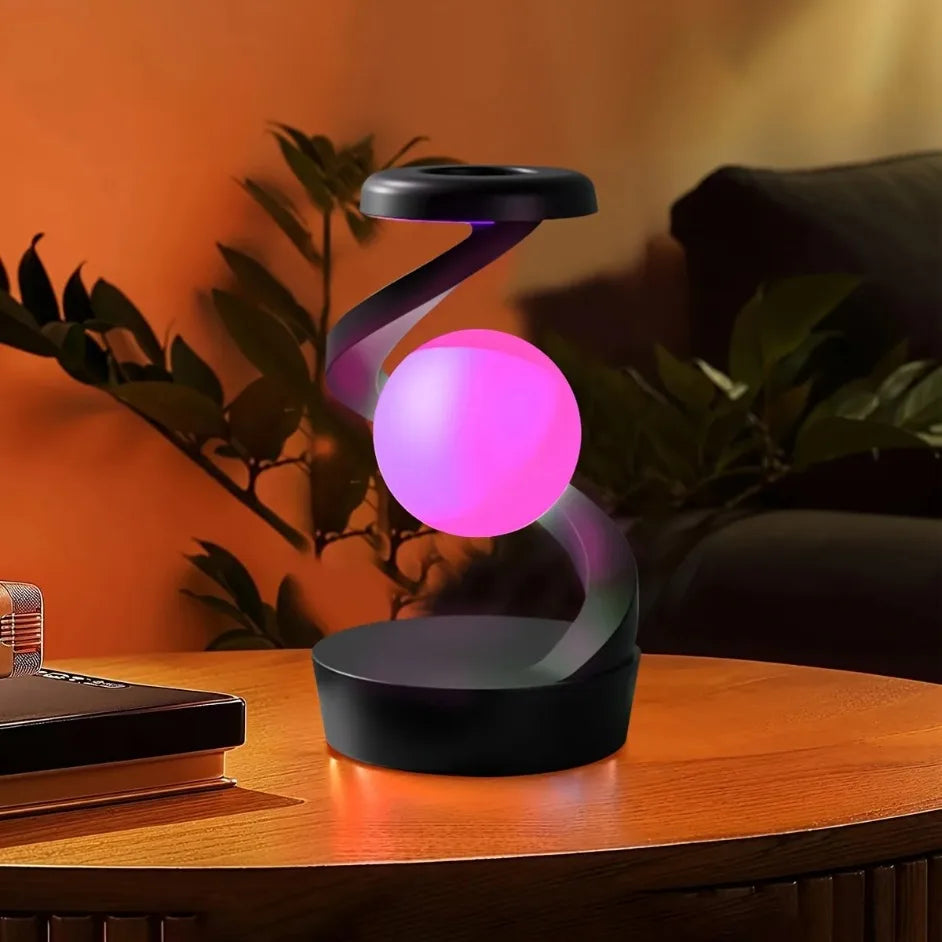 Lampe Sphère Flottante RGB 3D – Charge Sans Fil Intégrée & Effet Lévitation Magnétique