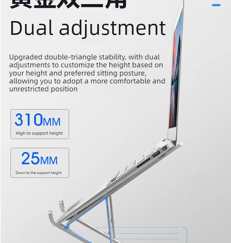 Support Laptop Aluminium Réglable