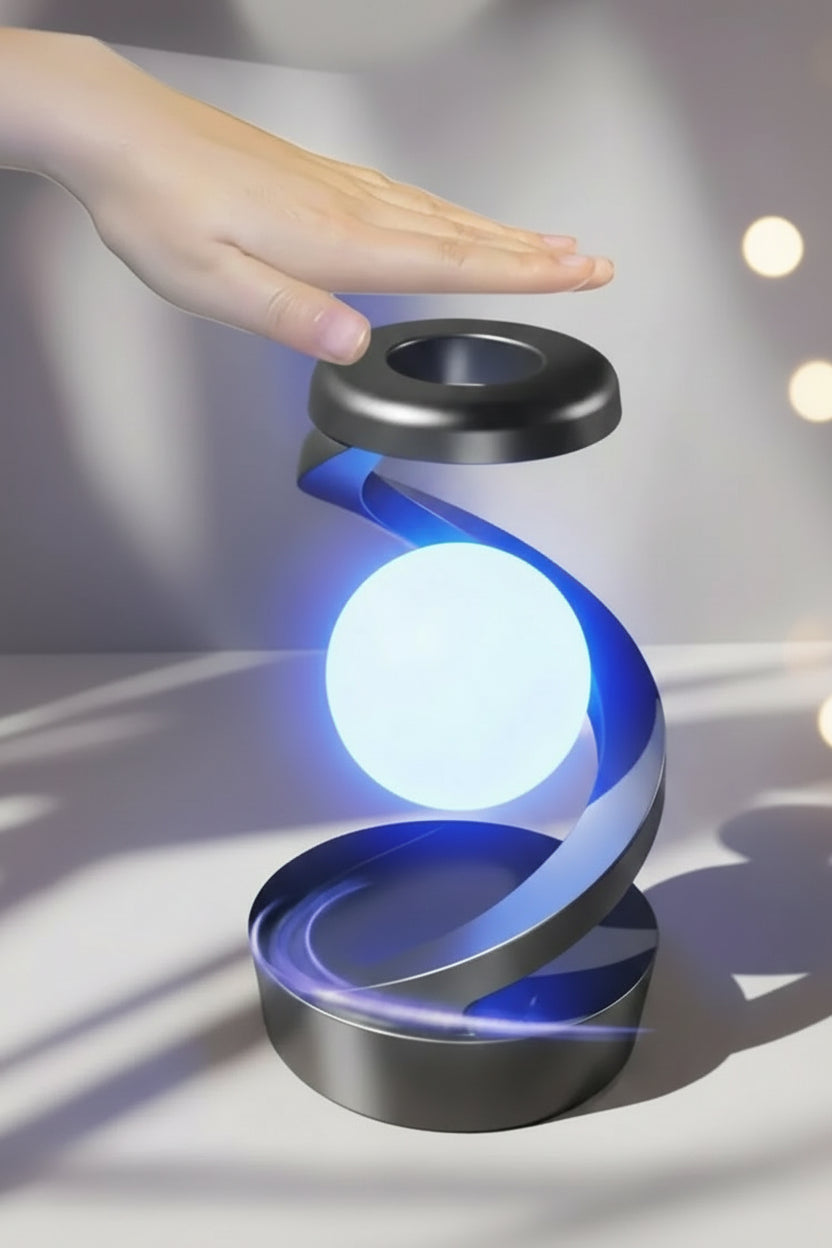 Lampe Sphère Flottante RGB 3D – Charge Sans Fil Intégrée & Effet Lévitation Magnétique