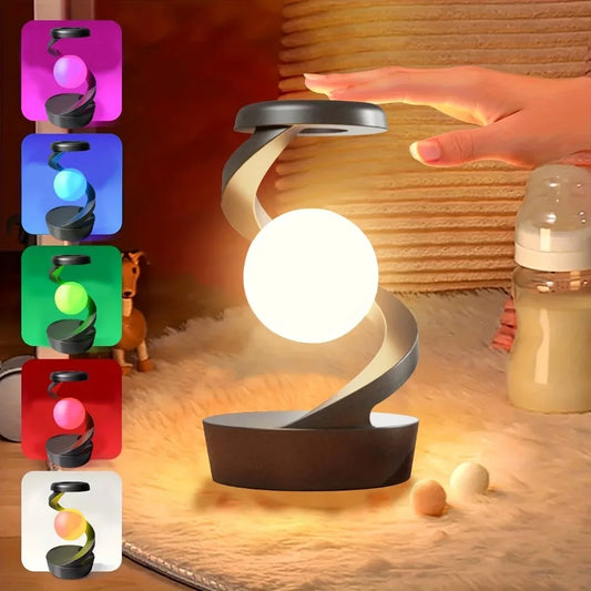 Lampe Sphère Flottante RGB 3D – Charge Sans Fil Intégrée & Effet Lévitation Magnétique