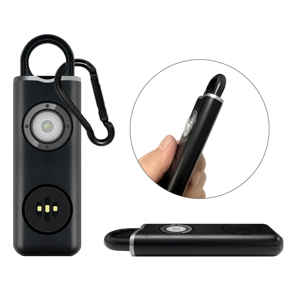 Alarme Personnelle Rechargeable 130 dB – Dispositif d’Alerte Compact Haute Puissance