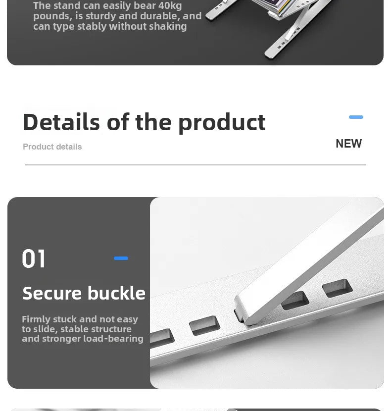 Support Laptop Aluminium Réglable